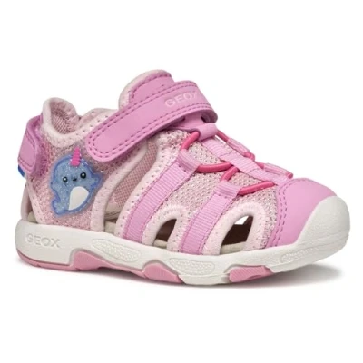 Abbildung von Geox Trekkingsandale für Kinder, Größe: 23, Dark pink Schuhe