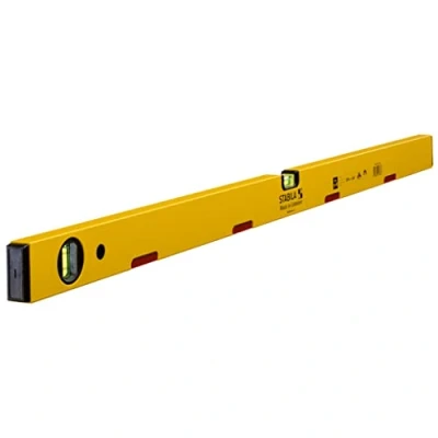 Abbildung von STABILA Magnet Wasserwaage Type 70 M, 100 cm, leichtes Alu Profil, starkes Seltenerd Magnetsystem, 1 Horizontal Libelle, Vertikal Made in Germany