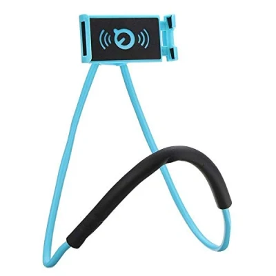 Abbildung von Handy Halter, Universeller intelligenter Stand,Flexible Langer Arm Mobiltelefon Halter Stand 360 Drehbarem Flexiblem Neck Mobile Phone Holder Halterung (Blau)