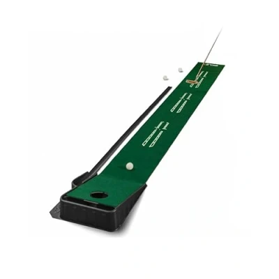 Abbildung von SKLZ Accelerator Pro Indoor Golf Putter für Zuhause, Zubehör, Tragbare Matte, Grün, 9ft / 275cm, Nicht zutreffend
