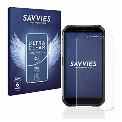 Abbildung von Savvies 6 Stück Schutzfolie für Ulefone Armor X6 Pro Displayschutz Folie Ultra Transparent