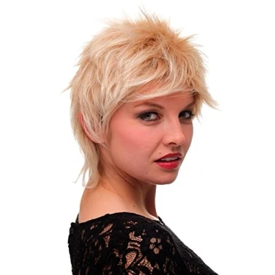 Abbildung von WIG ME UP 26155 27T88 Perücke, blond, Kurzhaarschnitt, 80er, NDW