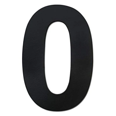 Abbildung von nanlyiau Edelstahl Hausnummer große Anthrazit Höhe 10in/25.4 cm massivem Stahl in RAL 7016,Witterungs und korrosionsbeständig (7016 10in0)