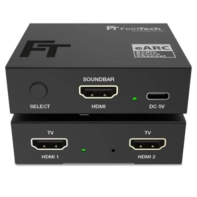 Abbildung von FeinTech AX420 HDMI eARC Switch 2 TV x 1 Soundbar nutze Deine an Displays