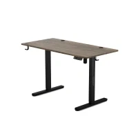 Abbildung von SENSE7 Höhenverstellbarer Schreibtisch elektrisch NOJO, Standing Desk 120x60, PC Tisch mit Memory, Stehschreibtisch Kabel Tray, Gaming Haken, geräuscharme Höhenverstellung, White Oak