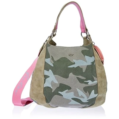 Abbildung von Fritzi aus Preussen Damen Izzy Woo Canvas Camo Jungle Shopper