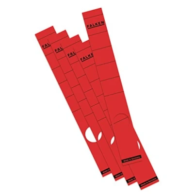 Abbildung von 10 x Falken Ordnerrückenschilder selbstklebend 36x290mm VE=10 Stück ro