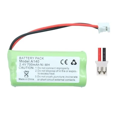 Abbildung von EFASO 2,4V NIMH Akku 700mAh kompatibel mit Siemens Gigaset A12, A14, A16, A24, A26, A345, AL14, AL14H, AS15 wiederaufladbar