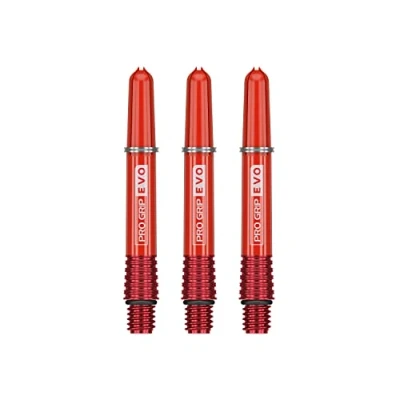 Abbildung von Target Darts Rot Pro Grip Evo Aluminium Dartschäfte Kurz