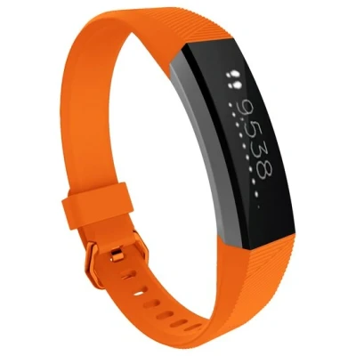 Abbildung von FitBit Alta HR Silikonarmband mit Schnalle Größe: Large Orange