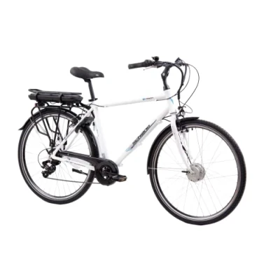 Abbildung von F.lli Schiano e Moon 28 Zoll bike Pedelec , electric Fahrrad für Herren / Damen bis 25 km/h und mit guter Reichweite Elektrofahrräder Gepäckträger Herrenfahrrad Motor 36V Akku