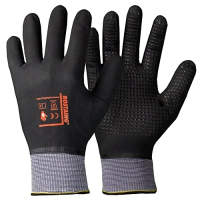 Abbildung von ROSTAING Handschuhe MAXIPRO Arbeitshandschuhe Schutzhandschuhe Ideal für alle Arbeiten in nassen und/oder fettigen Umgebungen