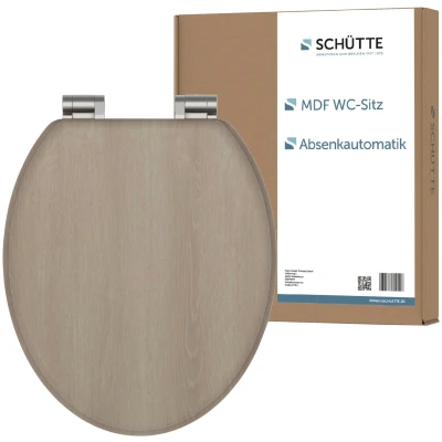 Abbildung von Schütte WC Sitz &quot;MODERN WOOD&quot;, Toilettendeckel, mit Absenkautomatik