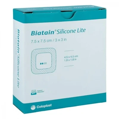 Abbildung von Biatain Silicone Lite Schaumverband 7,5x 10 St