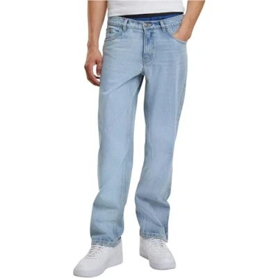Abbildung von Urban Classics EAVY Ounce Jeans Straight Leg, Herren, Größe: 40, New light blue washed