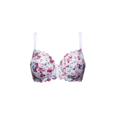 Abbildung von Sans Complexe ARUM Mosaic Bügel BH White candy red, Damen, Größe: 80D, red