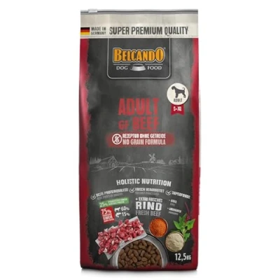 Abbildung von BELCANDO Adult GF Beef [12,5 kg] getreidefreies Hundefutter Trockenfutter ohne Getreide mit Rind Alleinfuttermittel für ausgewachsene Hunde ab 1 Jahr