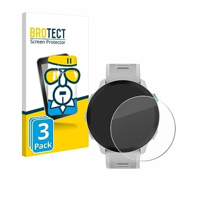 Abbildung von BROTECT (3 Stück Panzer Schutz Glas für Garmin Forerunner 55 9H Echtglas, Displayschutz