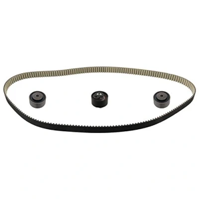 Abbildung von FEBI BILSTEIN 101048 Zahnriemensatz 195 mit abgerundetem Zahnprofil inkl. Spannrolle, Führungsrollen LAND ROVER: Discovery 3, Range Rover Sport