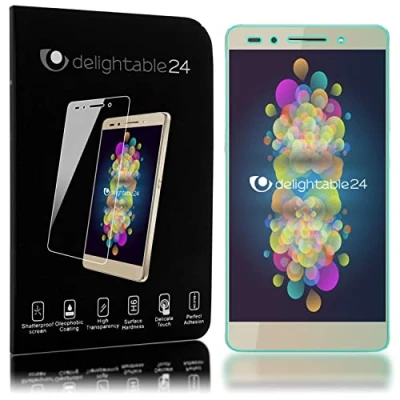 Abbildung von NALIA Schutzglas kompatibel mit Huawei Honor 7, Full Cover Displayschutz Handy Folie, 9H Härte Glas Schutzfolie Bildschirm Abdeckung Schutz Film Phone HD Screen Protector Tempered Glass Transparent
