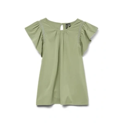 Abbildung von Vero Moda Kurzarmbluse VMBELLA SS LACE TOP WVN GA NOOS