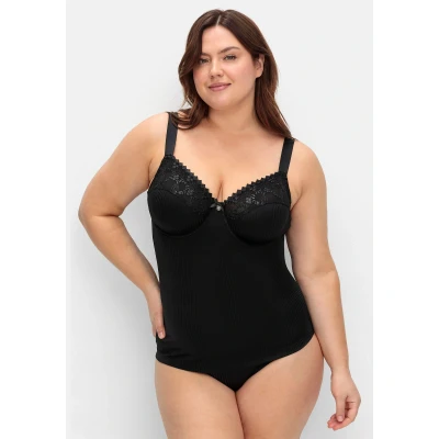 Abbildung von Sheego Unterhemd/shirt, Damen, Größe: 100C, Schwarz