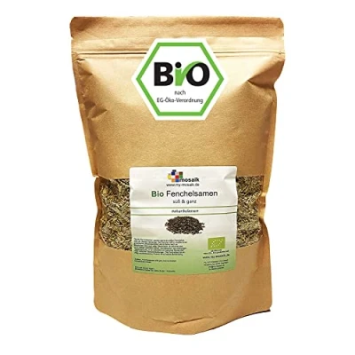 Abbildung von my mosaik Bio Fenchel ganz suess als Gewürz oder Tee Fenchelsamen Abgefüllt in Deutschland (500g)