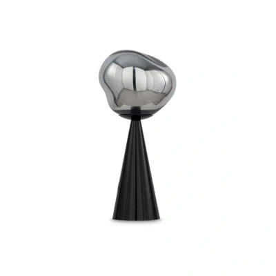 Abbildung von Tom Dixon LED Akkutischlampe Melt Portable, schwarz, 28,5 cm