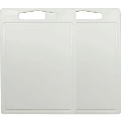 Abbildung von Cookinglife Snijplankenset met sapgeul 35x25x0.85 cm Wit 2 stuks