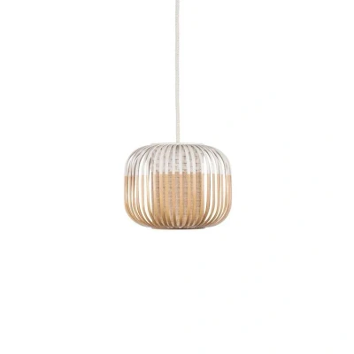 Abbildung von Forestier Bamboo Light XS Pendellampe 27cm weiß