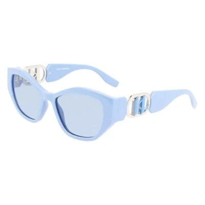 Abbildung von Karl Lagerfeld Unisex KL6086S Sunglasses, 450 Azure, 54