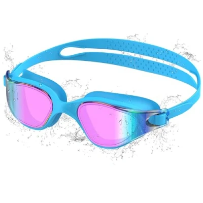 Abbildung von Ambienden Swimming Goggles for Adults &amp; Youth Anti Fog HD Lens, UV Protection, Waterproof Seal Training, Competition, Beach/Pool Secure Fit Unisex Adult (Men Women) BL