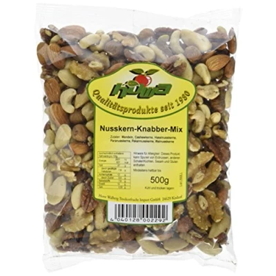 Abbildung von HOWA Nusskern Knabber Mix, Nussmischung ohne Salz, 500 g