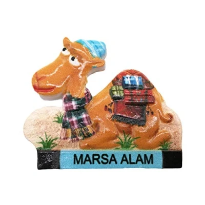 Abbildung von Marsa Alam Ägypten 3D Kamel Kühlschrankmagnet Tourist Travel Souvenirs Handgemachte Harz Handwerk Magnetische Aufkleber Home Küche Dekoration Sammlung Geschenk