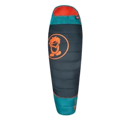 Abbildung von Kinder Fjell Dreamer Schlafsack Dunkles navy/Dunkeltürkis/Glühendes Orange