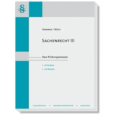 Abbildung von 14030 Skript Sachenrecht III: Das Prüfungswissen für Studium und Examen (Skripten Zivilrecht)