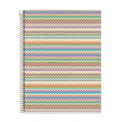 Abbildung von Miquelrius Notebook A4 (210 x 297 mm), quer liniert 7 mm, 120 Blatt 70 g/m², Kartoneinband, 4 farbige Streifen, Kupferspirale, Kollektion Feeling Mallorca, Zickzack