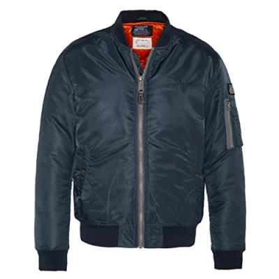 Abbildung von Schott Airforcers Bomberjacke, Herren, Größe: Large, Navy