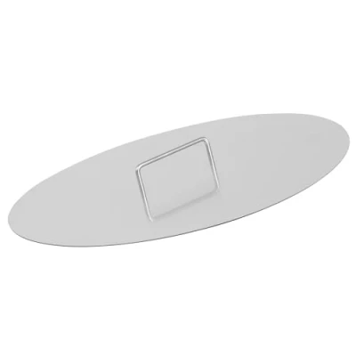 Abbildung von BBQ Toro Edelstahl Feuerschalen Deckel für Ø 70 cm Silber Abdeckung Feuerschale Abdeckplatte mit Griff, Deckel,