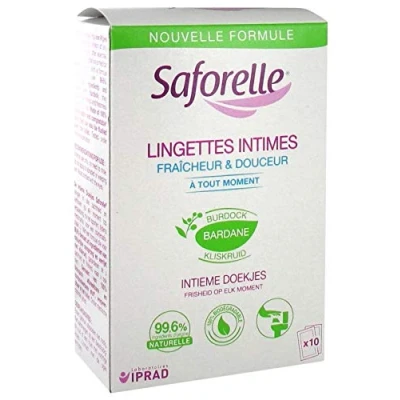 Abbildung von Saforelle : Individuelle Intim Tücher (2 Packungen mit 10 Tüchern in einzelnen Beuteln) (2)