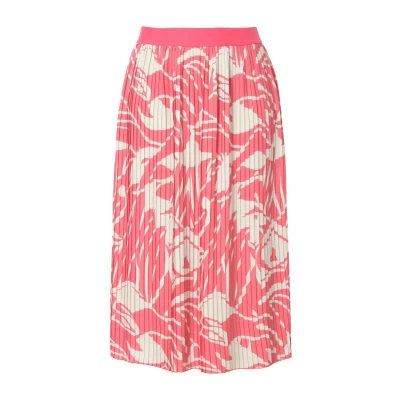 Abbildung von Ulla Popken Faltenrock, Damen, Größe: 50/52, Dark coral