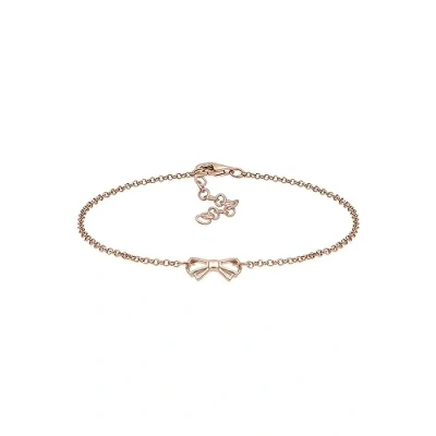 Abbildung von Elli Armband Damen Schleife filigran Trend in 925 Sterling Silber rosé vergoldet