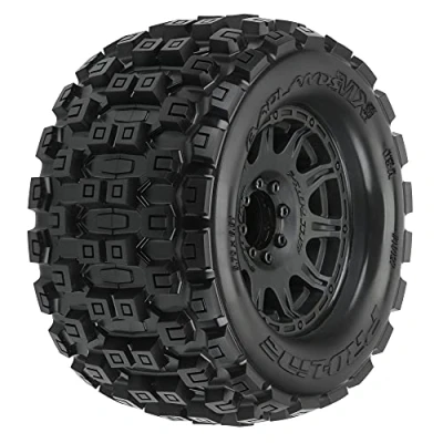 Abbildung von Pro Line 1/8 Badlands MX38 F/R 3.8&quot; MT Tires Mounted 17mm Black Raid (2)