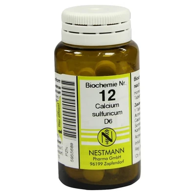 Abbildung von Biochemie 12 Calcium sulfuricum D 6 Tabl 100 St