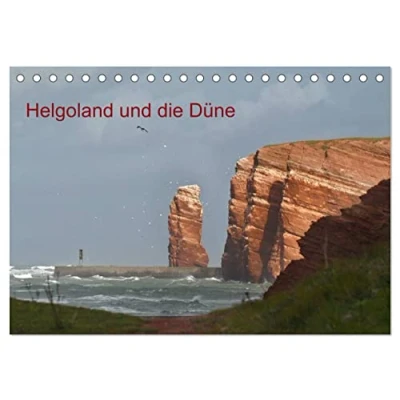 Abbildung von Helgoland und die Düne (Tischkalender 2025 DIN A5 quer), CALVENDO Monatskalender