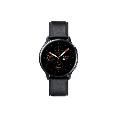 Abbildung von Samsung Galaxy Watch Active2, Fitnesstracker aus Edelstahl, großes Display, ausdauernder Akku, wassergeschützt, 44 mm, Bluetooth, Schwarz