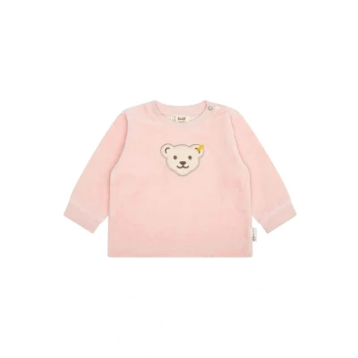 Abbildung von Steiff MIT Teddykopf Sweatshirt für Kinder, Größe: 86, Silver pink