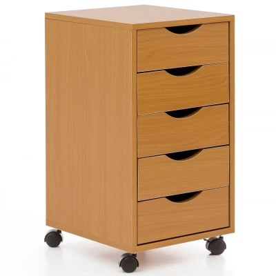 Abbildung von Rollcontainer 33x64x38cm Buche