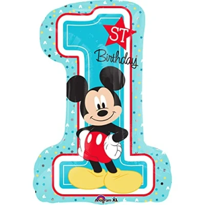 Abbildung von Supershape Folieballon Mickey Mouse 1 Jahr
