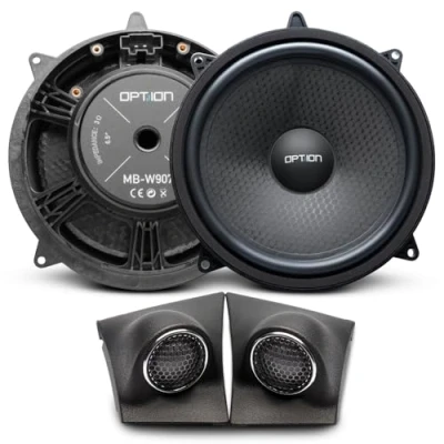 Abbildung von Option Lautsprecher kompatibel mit Mercedes Sprinter W907 (W910/VS30) Plug% Play Front 2 Wege Lautsprechersystem
